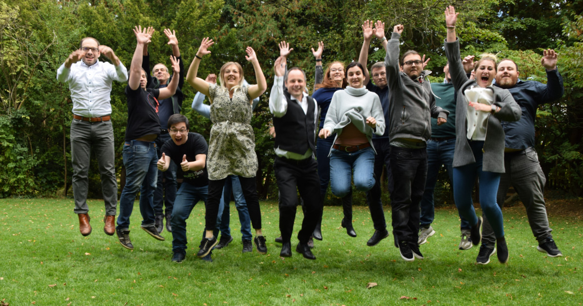 Das Team der Future Factory beim Firmen-Retreat im Herbst 2021