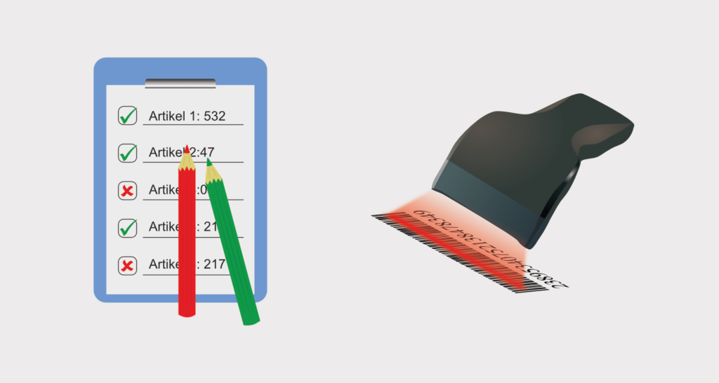 Inventur mit Kontrollliste oder Scanner