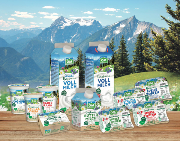 Milchprodukte der Obersteirischen Molkerei