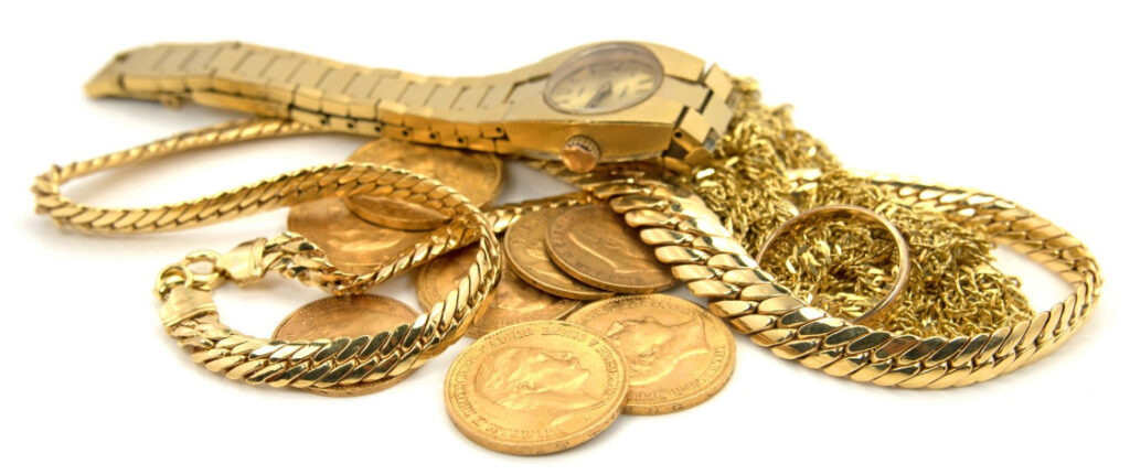 Beispiele von Gegenständen aus Gold für den Ankauf