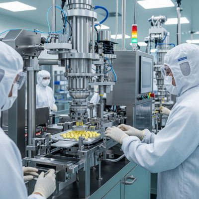 Produktion von Pharmazeutika in höchster Qualität.